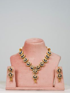 Meenakari Kundan Necklace Set
