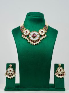 Noor Phool Kundan – Necklace Set